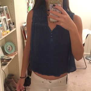 NWT Free people blue top